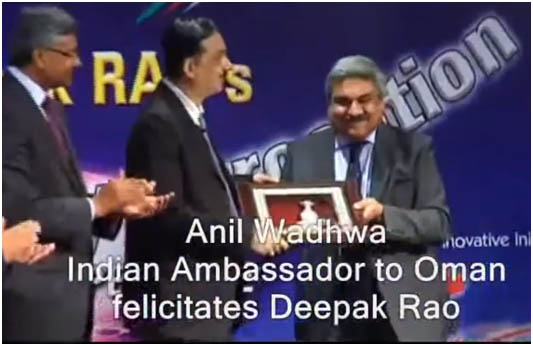 Deepak Rao's Show at Muscat - Felicitated by Indian & Pakistani Ambassadors to Oman