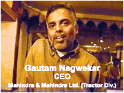 Mahindra Tractors CEO - Mr. Gautam Nagwekar, books Deepak RAO once again for their Sr. Management National Conf.... at Hotel Intercontinental - Mumbai, on 4th April ’08 for his incredible ‘Extra Sensory Perception’ Show !
